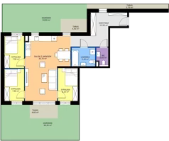 4 pokoje, mieszkanie 76,10 m², parter, oferta nr 44, Cicha 21, Mińsk Mazowiecki, ul. Cicha 21