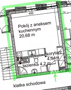 1 pokój, mieszkanie 28,92 m², parter, oferta nr 22_1, Wyszyńskiego, Gniezno, ul. Wyszyńskiego