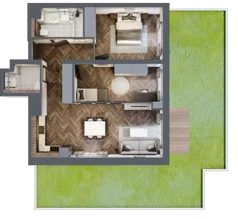 3 pokoje, mieszkanie 69,67 m², parter, oferta nr 1/0/M5, Lechicka 65, Poznań, Piątkowo, ul. Lechicka 65