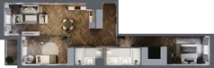 3 pokoje, mieszkanie 79,59 m², piętro 2, oferta nr 2.2/2/M4, Lechicka 65, Poznań, Piątkowo, ul. Lechicka 65