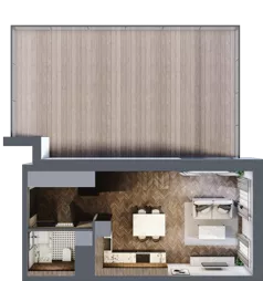 3 pokoje, mieszkanie 65,65 m², piętro 5, oferta nr 2.1/5/M3, Lechicka 65, Poznań, Piątkowo, ul. Lechicka 65