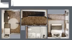 3 pokoje, mieszkanie 65,65 m², piętro 5, oferta nr 2.1/5/M3, Lechicka 65, Poznań, Piątkowo, ul. Lechicka 65
