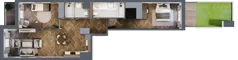 3 pokoje, mieszkanie 77,31 m², parter, oferta nr 2.3/0/M1, Lechicka 65, Poznań, Piątkowo, ul. Lechicka 65