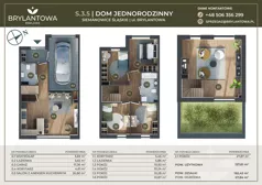 Dom 137,61 m², oferta nr S.3.5, Brylantowa Enklawa - domy, Siemianowice Śląskie, Bytków, ul. Brylantowa