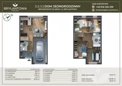 Dom 110,12 m², oferta nr S.2.3, Brylantowa Enklawa III etap - domy, Siemianowice Śląskie, Bytków, ul. Brylantowa