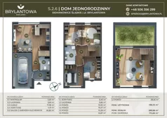 Dom 138,33 m², oferta nr S.2.6, Brylantowa Enklawa III etap - domy, Siemianowice Śląskie, Bytków, ul. Brylantowa