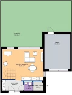 Dom 133,11 m², oferta nr B1, Juranda Village, Warszawa, Białołęka, Brzeziny, ul. Piasta Kołodzieja