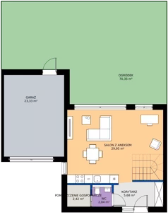 Dom 133,12 m², oferta nr A2, Juranda Village, Warszawa, Białołęka, Brzeziny, ul. Piasta Kołodzieja