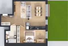 2 pokoje, mieszkanie 57,52 m², parter, oferta nr A.3.1.02, Botanika Skierniewice, Skierniewice, Aleja Macieja Rataja 18