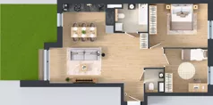 3 pokoje, mieszkanie 72,98 m², parter, oferta nr A.4.1.01, Botanika Skierniewice, Skierniewice, Aleja Macieja Rataja 18