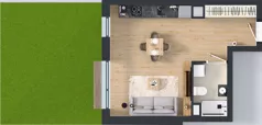 1 pokój, mieszkanie 34,18 m², parter, oferta nr A.4.1.03, Botanika Skierniewice, Skierniewice, Aleja Macieja Rataja 18