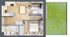 2 pokoje, mieszkanie 38,00 m², parter, oferta nr A.2.1.02, Botanika Skierniewice, Skierniewice, Aleja Macieja Rataja 18