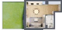 1 pokój, mieszkanie 34,18 m², parter, oferta nr A.4.1.03, Botanika Skierniewice, Skierniewice, Aleja Macieja Rataja 18