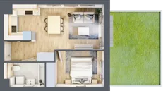 2 pokoje, mieszkanie 38,00 m², parter, oferta nr A.3.1.01, Botanika Skierniewice, Skierniewice, Aleja Macieja Rataja 18