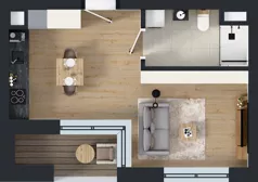 1 pokój, mieszkanie 30,13 m², piętro 3, oferta nr A.21, Apartamenty Dębowa, Łódź, Górna, Górniak, ul. Dębowa 1