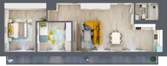 3 pokoje, mieszkanie 74,75 m², piętro 5, oferta nr C.129, Apartamenty Dębowa, Łódź, Górna, Górniak, ul. Dębowa 1