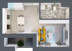 1 pokój, mieszkanie 30,13 m², piętro 3, oferta nr A.21, Apartamenty Dębowa, Łódź, Górna, Górniak, ul. Dębowa 1