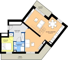 4 pokoje, mieszkanie 82,88 m², piętro 3, oferta nr M16, Madalińskiego, Gdańsk, Chełm, ul. Antoniego Madalińskiego