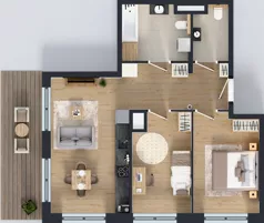 3 pokoje, mieszkanie 63,13 m², piętro 1, oferta nr M-08, Westo Wola, Warszawa, Wola, Odolany, ul. Jana Kazimierza 72