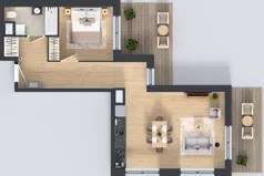 2 pokoje, mieszkanie 54,60 m², piętro 6, oferta nr M-35, Westo Wola, Warszawa, Wola, Odolany, ul. Jana Kazimierza 72