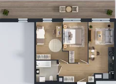 3 pokoje, mieszkanie 50,77 m², piętro 6, oferta nr M-89, Westo Wola, Warszawa, Wola, Odolany, ul. Jana Kazimierza 72