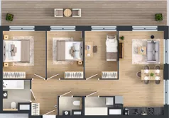4 pokoje, mieszkanie 73,20 m², piętro 6, oferta nr M-90, Westo Wola, Warszawa, Wola, Odolany, ul. Jana Kazimierza 72