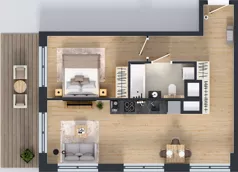 2 pokoje, mieszkanie 51,84 m², piętro 6, oferta nr M-91, Westo Wola, Warszawa, Wola, Odolany, ul. Jana Kazimierza 72