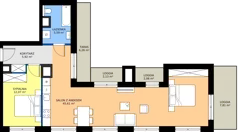 2 pokoje, mieszkanie 69,19 m², piętro 8, oferta nr M42, Westo Wola, Warszawa, Wola, Odolany, ul. Jana Kazimierza 72