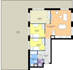 4 pokoje, mieszkanie 80,34 m², piętro 1, oferta nr M5, Westo Wola, Warszawa, Wola, Odolany, ul. Jana Kazimierza 72