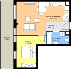 2 pokoje, mieszkanie 47,90 m², piętro 2, oferta nr M17, Westo Wola, Warszawa, Wola, Odolany, ul. Jana Kazimierza 72