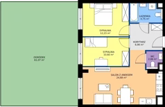 3 pokoje, mieszkanie 61,22 m², parter, oferta nr M46, Westo Wola, Warszawa, Wola, Odolany, ul. Jana Kazimierza 72