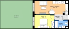 2 pokoje, mieszkanie 40,31 m², parter, oferta nr M3, Westo Wola, Warszawa, Wola, Odolany, ul. Jana Kazimierza 72