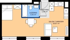 1 pokój, mieszkanie 35,81 m², piętro 8, oferta nr M43, Westo Wola, Warszawa, Wola, Odolany, ul. Jana Kazimierza 72