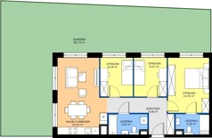 4 pokoje, mieszkanie 71,56 m², parter, oferta nr M50, Westo Wola, Warszawa, Wola, Odolany, ul. Jana Kazimierza 72