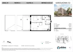 2 pokoje, mieszkanie 43,54 m², parter, oferta nr A.00.L.01, ReVola, Warszawa, Wola, Młynów, ul. Karolkowa 53