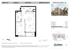 2 pokoje, mieszkanie 29,91 m², piętro 1, oferta nr B.01.L.10, ReVola, Warszawa, Wola, Młynów, ul. Karolkowa 53