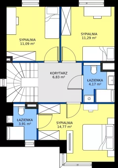 Dom 109,89 m², oferta nr B1M1, Flora Park, Gdynia, Wielki Kack, Kacze Buki, ul. Starochwaszczyńska
