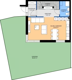 Dom 89,36 m², oferta nr B13aM2, Flora Park, Gdynia, Wielki Kack, Kacze Buki, ul. Starochwaszczyńska