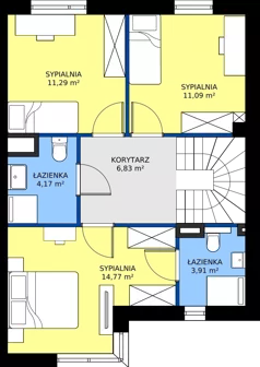Dom 109,89 m², oferta nr B2M4, Flora Park, Gdynia, Wielki Kack, Kacze Buki, ul. Starochwaszczyńska