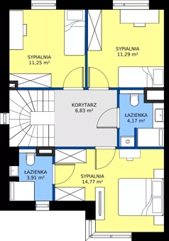 Dom 110,21 m², oferta nr B2M1, Flora Park, Gdynia, Wielki Kack, Kacze Buki, ul. Starochwaszczyńska