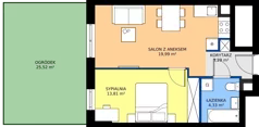 2 pokoje, mieszkanie 41,47 m², parter, oferta nr 97, Moja Oszmiańska, Warszawa, Targówek, Targówek Mieszkaniowy, ul. Oszmiańska