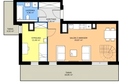 3 pokoje, mieszkanie 75,65 m², piętro 7, oferta nr 94, Moja Oszmiańska, Warszawa, Targówek, Targówek Mieszkaniowy, ul. Oszmiańska