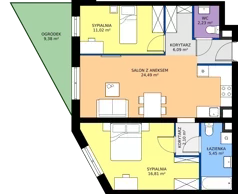 2 pokoje, mieszkanie 68,25 m², parter, oferta nr 127, Moja Oszmiańska, Warszawa, Targówek, Targówek Mieszkaniowy, ul. Oszmiańska