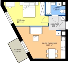 2 pokoje, mieszkanie 43,11 m², piętro 1, oferta nr 131, Moja Oszmiańska, Warszawa, Targówek, Targówek Mieszkaniowy, ul. Oszmiańska