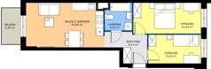 3 pokoje, mieszkanie 53,03 m², piętro 1, oferta nr 133, Moja Oszmiańska, Warszawa, Targówek, Targówek Mieszkaniowy, ul. Oszmiańska