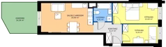 3 pokoje, mieszkanie 53,03 m², parter, oferta nr 128, Moja Oszmiańska, Warszawa, Targówek, Targówek Mieszkaniowy, ul. Oszmiańska