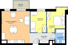 3 pokoje, mieszkanie 62,00 m², piętro 1, oferta nr 3, Moja Oszmiańska, Warszawa, Targówek, Targówek Mieszkaniowy, ul. Oszmiańska