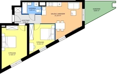 2 pokoje, mieszkanie 60,20 m², parter, oferta nr 125, Moja Oszmiańska, Warszawa, Targówek, Targówek Mieszkaniowy, ul. Oszmiańska