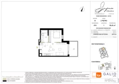 1 pokój, mieszkanie 38,45 m², piętro 2, oferta nr B-47, Symfonia Praga, Warszawa, Praga Południe, Kamionek, ul. Mińska