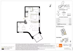 3 pokoje, mieszkanie 70,58 m², piętro 1, oferta nr B-37, Symfonia Praga, Warszawa, Praga Południe, Kamionek, ul. Mińska